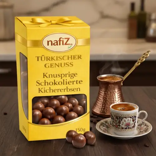 Schokolierte Kichererbsen